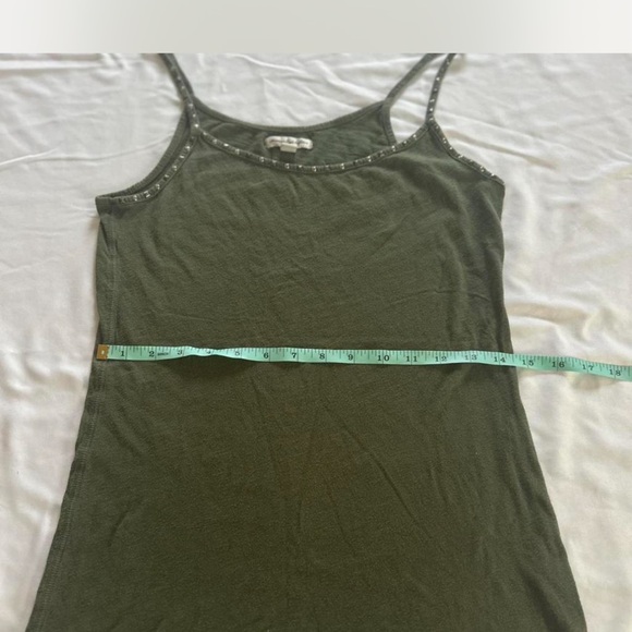 American Eagle Outfitters Studded Dark Green Camisole - Picture 7 of 7
